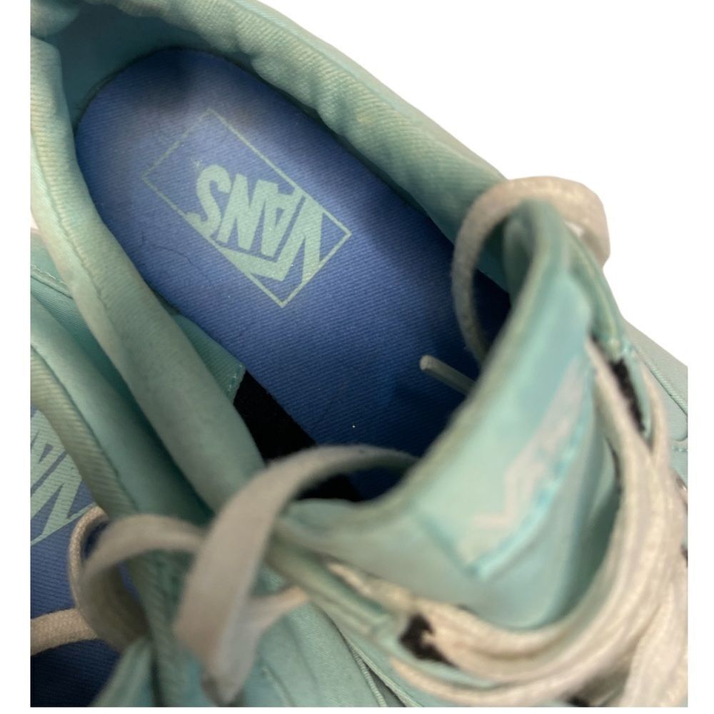 Vans Lace Up Sneaker Shoes Tiffany Blue Size 8 - Picture 4 of 7